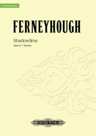 Ferneyhough, B. Shadowtime, Partitur, Spiralheftung Shadowtime (P)