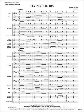 Chris Sharp: Flying Colors Big Band & Concert Band Score and Parts