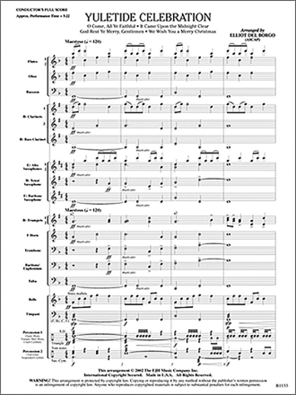 Various Composers: Yuletide Celebration Big Band & Concert Band Score and Parts