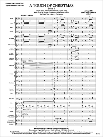 Stan Applebaum: Touch Of Christmas, Suite 1, A Big Band & Concert Band Score and Parts