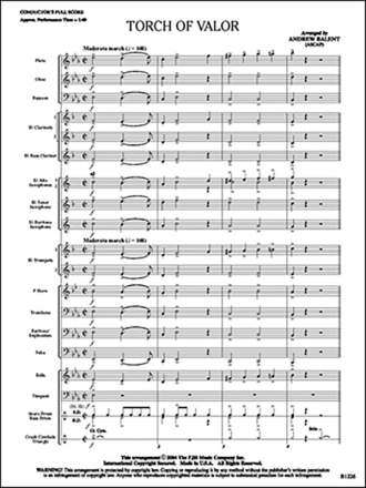 Various: Torch Of Valor Big Band & Concert Band Score and Parts