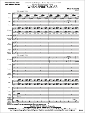 Brian Balmages: When Spirits Soar Big Band & Concert Band Score and Parts