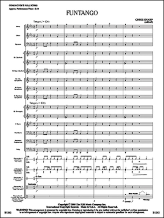 Chris Sharp: Funtango Big Band & Concert Band Score and Parts