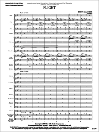 Brian Balmages: Flight Big Band & Concert Band Score and Parts