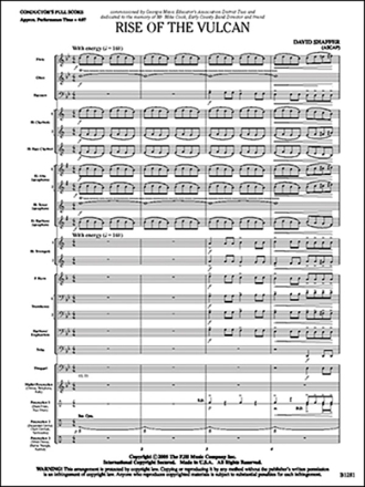 David Shaffer: Rise Of The Vulcan Big Band & Concert Band Score and Parts