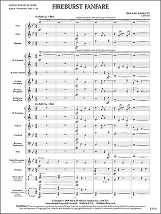 Barrett Freburst Fanfare Cban Sc/Pts