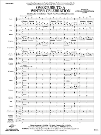 Overture To A Winter Celebration (Arr Stephenson) Symph Band Sc/Pts