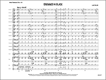 Les Taylor: Dressed In Black Ensemble Score and Parts