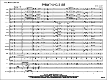 Chris Sharp: Everything'S Irie Ensemble Score and Parts