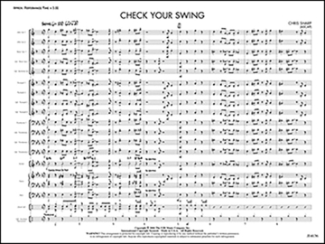 Chris Sharp Check Your Swing Beginning Jazz Ensemble Gr 1.5 Score/Pts