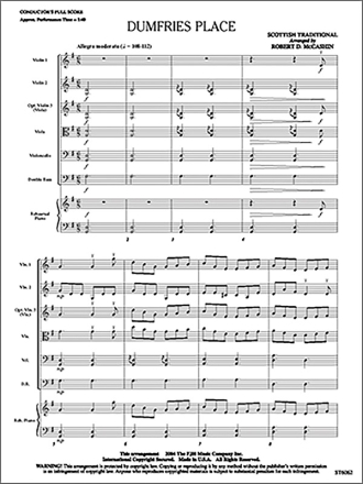 Scottish Traditional: Dumfries Place String Ensemble Score and Parts