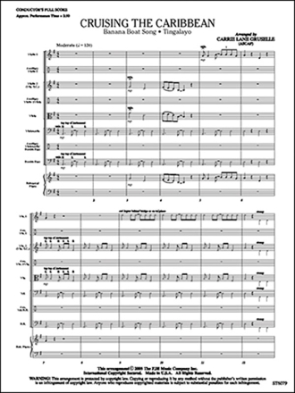 Cruising The Caribbean String Ensemble Score and Parts