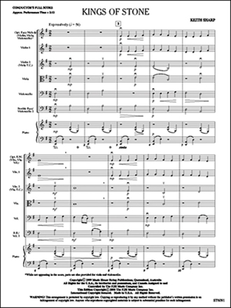 Keith Sharp: Kings Of Stone String Ensemble Score and Parts