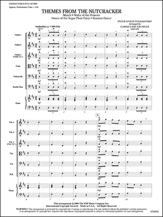 Tchaikovsky: Themes From The Nutcracker String Orchestra Score and Parts