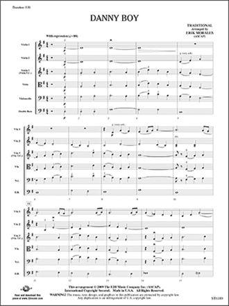 Danny Boy (Arr Morales Erik) String Orchestra Score/Parts