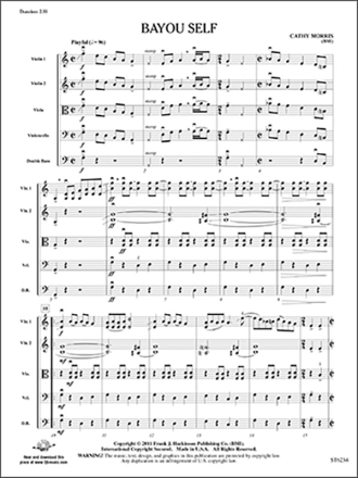 Morris Cathy Bayou Self String Orchestra Score & Parts