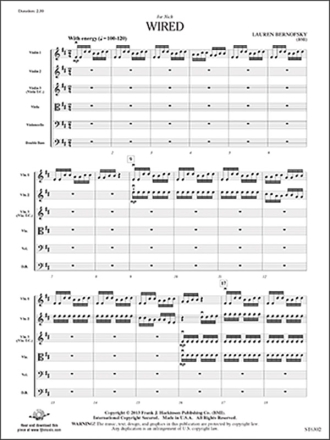 Bernofsky Lauren Wired String Orchestra Full Score