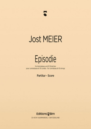 Jost Meier, Episodie Double Bass and 10 Strings Partitur