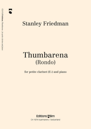 Stanley Friedman, Thumbarena Klarinette und Klavier Buch