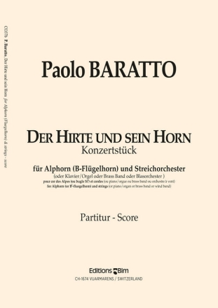 Paolo Baratto, Hirte und Sein Horn Alphorn and Strings Partitur