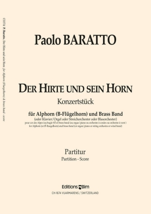 Paolo Baratto, Hirte und Sein Horn Brass Band and Alphorn[s] Partitur