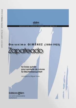 Gernimo Gimnez, Zapateado Blechblserquintett Stimmensatz