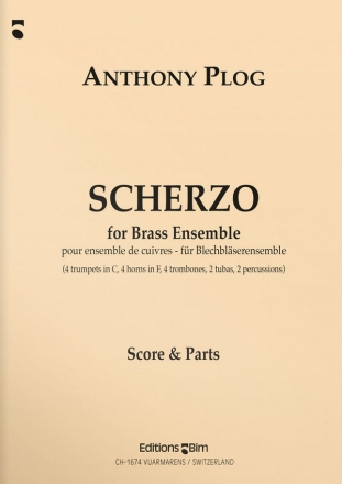 Anthony Plog, Scherzo 14 Brass Instruments and Percussion Stimmensatz