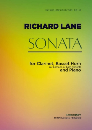 Richard Lane, Sonata Clarinet, Basset Horn and Piano Stimmensatz