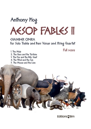 Anthony Plog, Aesop Fables II 2 Soli and String Quartet Partitur