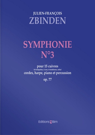 Julien-Franois Zbinden, Symphonie N 3 Orchestra Partitur