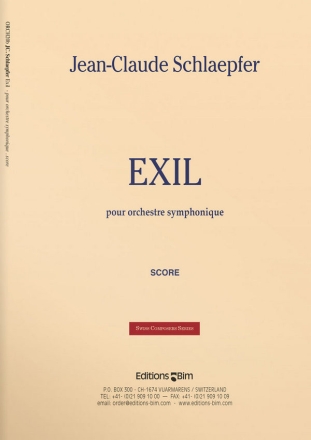 Jean-Claude Schlaepfer, Exil Symphony Orchestra Partitur