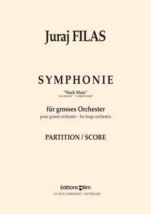 Juraj Filas, Symphonie Nach Mass Symphony Orchestra Partitur