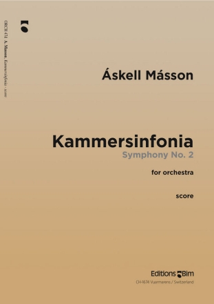 Askell Masson, Kammersinfonia (Symphony Nr. 2) Chamber Orchestra Partitur