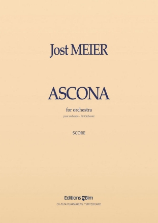 Jost Meier, Ascona Chamber Orchestra Partitur