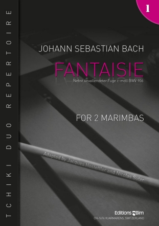 Johann Sebastian Bach, Fantaisie Bwv 906 2 Marimbas Buch