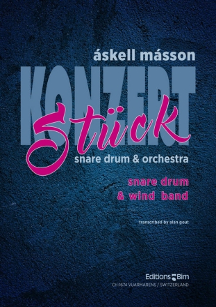 Askell Masson, Konzertstck Snare Drum and Symphonic Wind Band Partitur