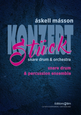 Konzertstck for snare drum and orchestra for snare drum and percussion ensemble score and parts