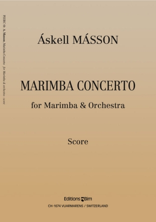 Askell Masson, Marimba Concerto Marimba and Orchestra Partitur