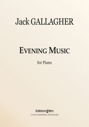 Jack Gallagher, Evening Music Klavier Buch