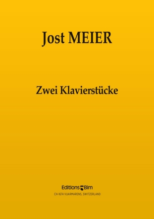 Jost Meier, 2 Klavierstcke Klavier Buch