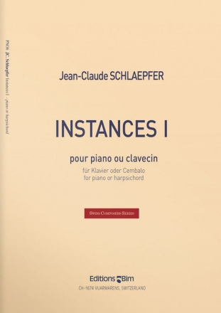 Jean-Claude Schlaepfer, Instances I Piano or Harpsichord Buch