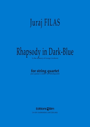 Juraj Filas, Rhapsodie In Dark Blue Streichquartett Stimmensatz