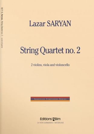 Lazar Saryan, String Quartet N 2 Streichquartett Stimmensatz