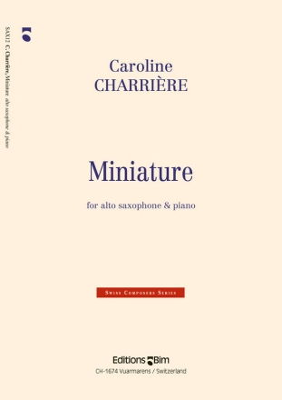 Caroline Charrire, Miniature Altsaxophon und Klavier Buch