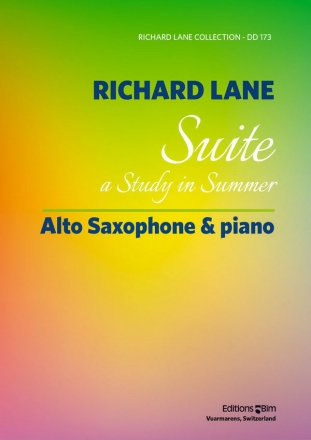 Richard Lane, Suite A Study In Summer Altsaxophon und Klavier Buch