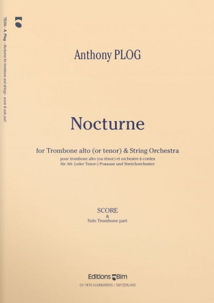 Anthony Plog, Nocturne Trombone and String Orchestra Buch + Einzelstimme(n)