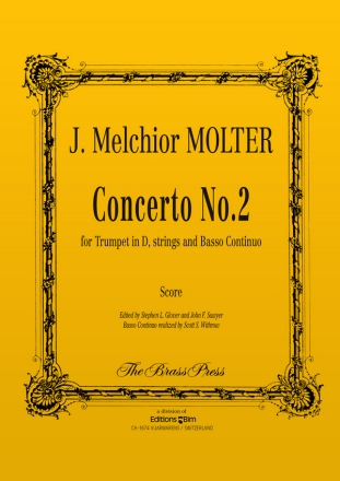 Johann Melchior Molter, Concerto N 2 Trumpet and String Orchestra Partitur