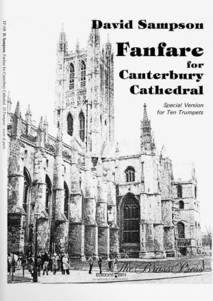 David Sampson, Fanfare For Canterbury Cathedral 10 Trumpets Stimmensatz