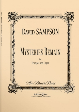 David Sampson, Mysteries Remain Trompete und Orgel Buch