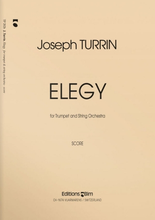 Joseph Turrin, Elegy Trumpet and String Orchestra Partitur